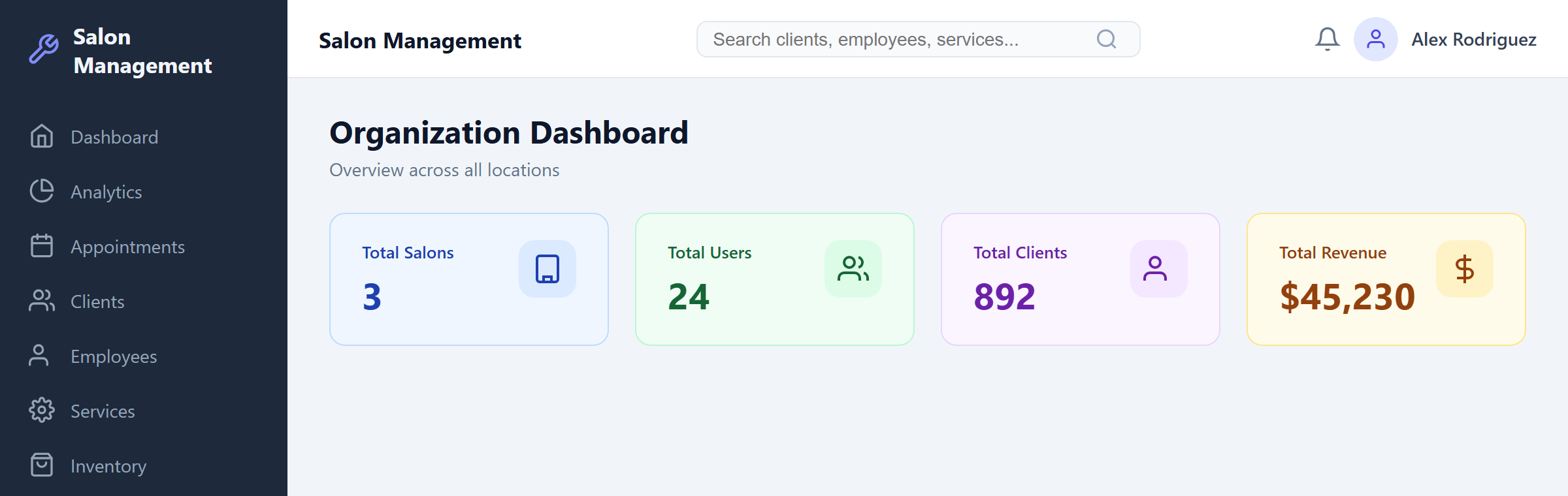 Cross-location reporting